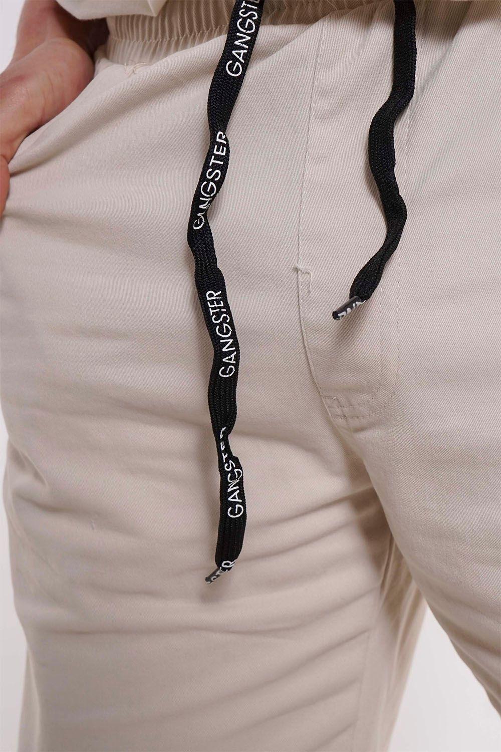 Plus Short Canvas Liso Beige Gangster-2