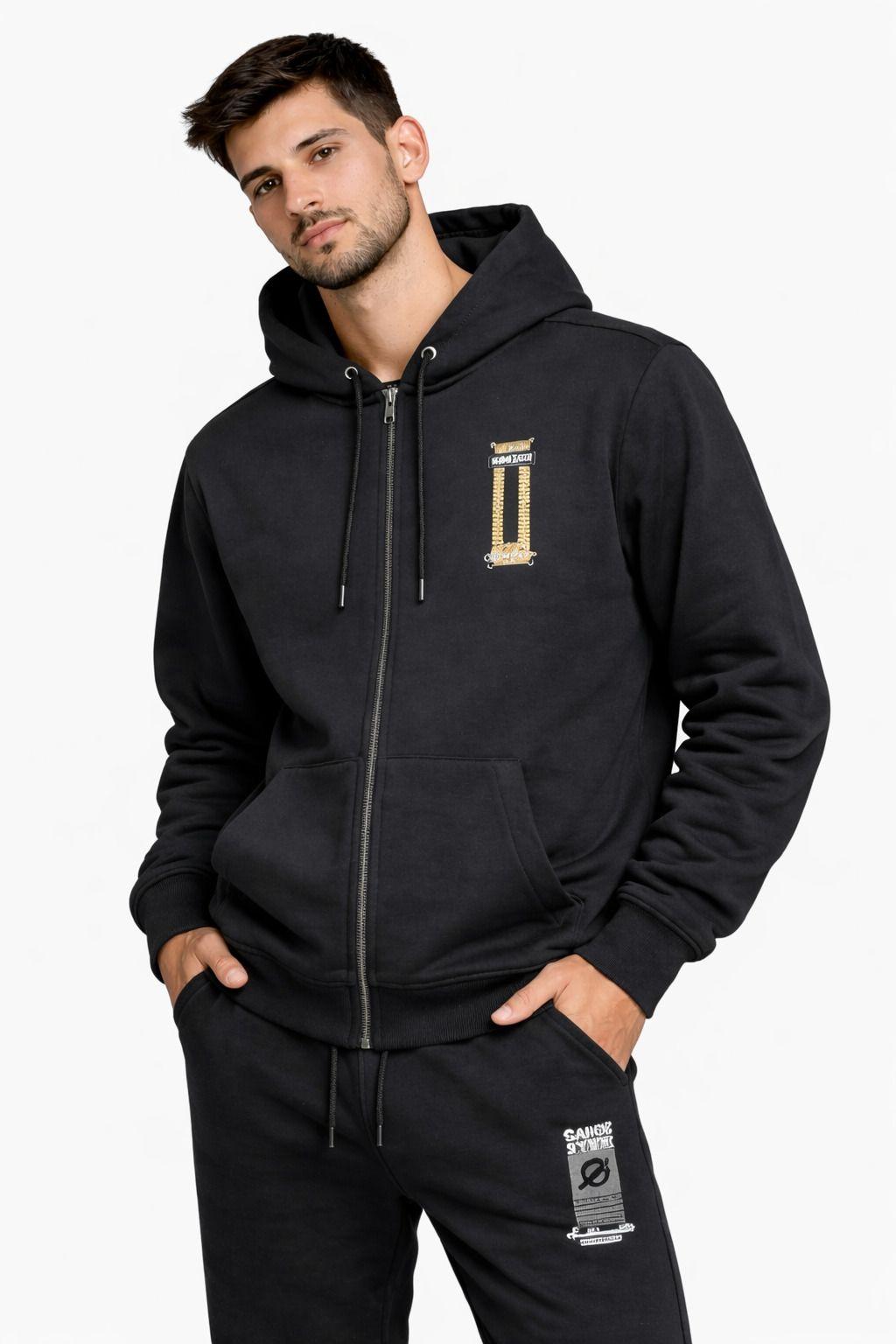 Poleron Fullzipper Drift Negro-0