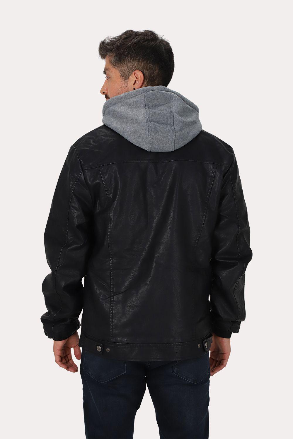 Chaqueta Pu Highway Negro Gangster-1