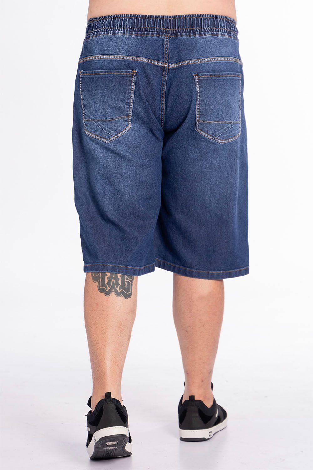 Plus Short Denim Wide Celeste Gangster-1