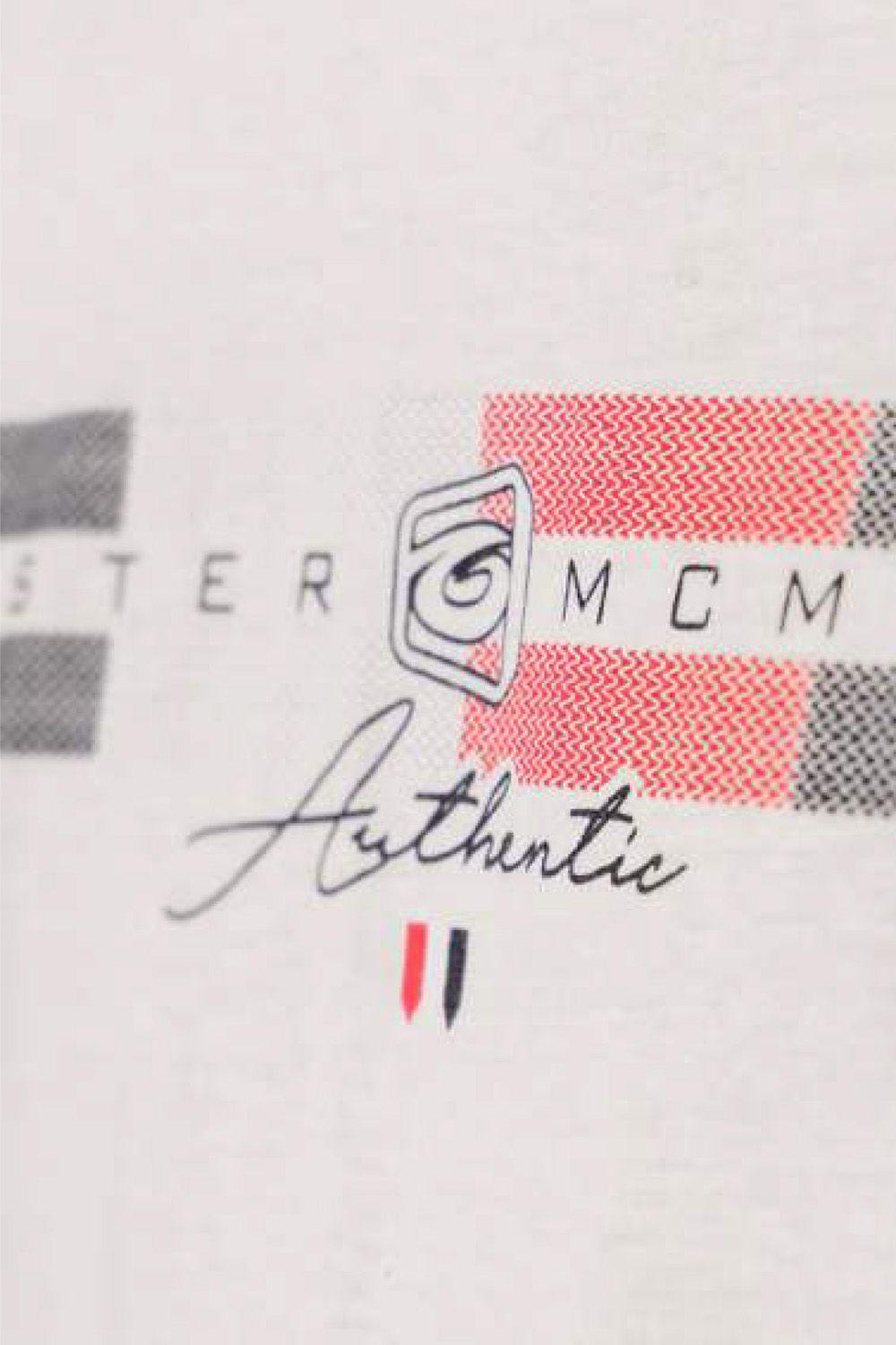 Plus Polera Mc Básica Authentic Blanco Gangster-2