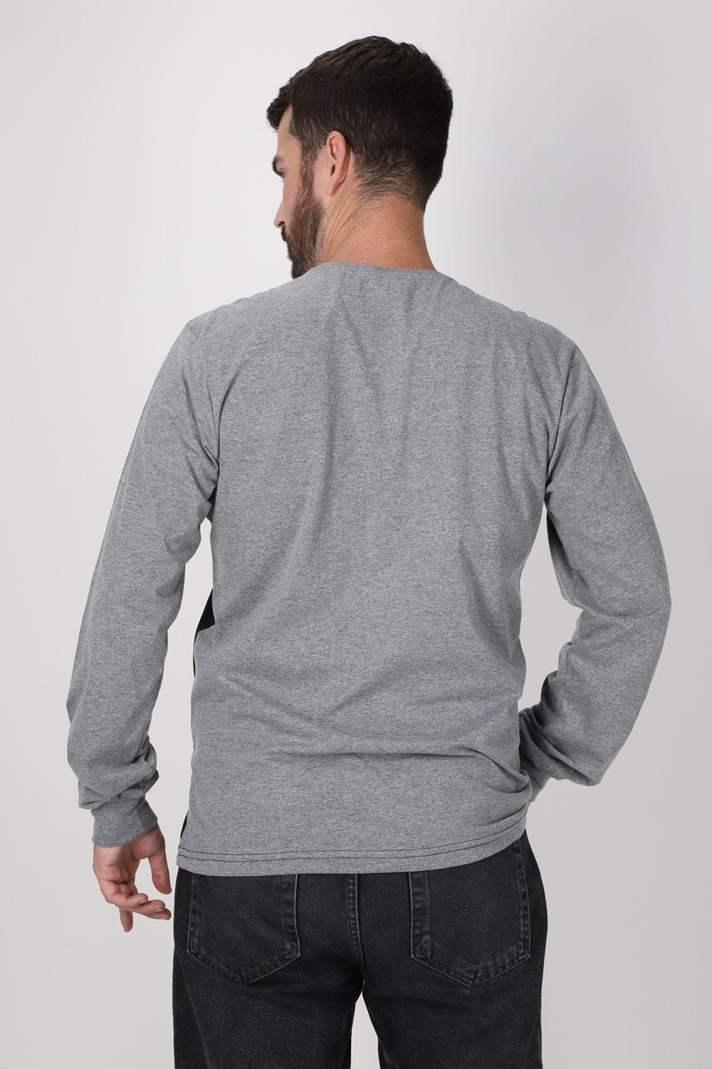 Polera ML Continental Gris Oscuro Gangster-1