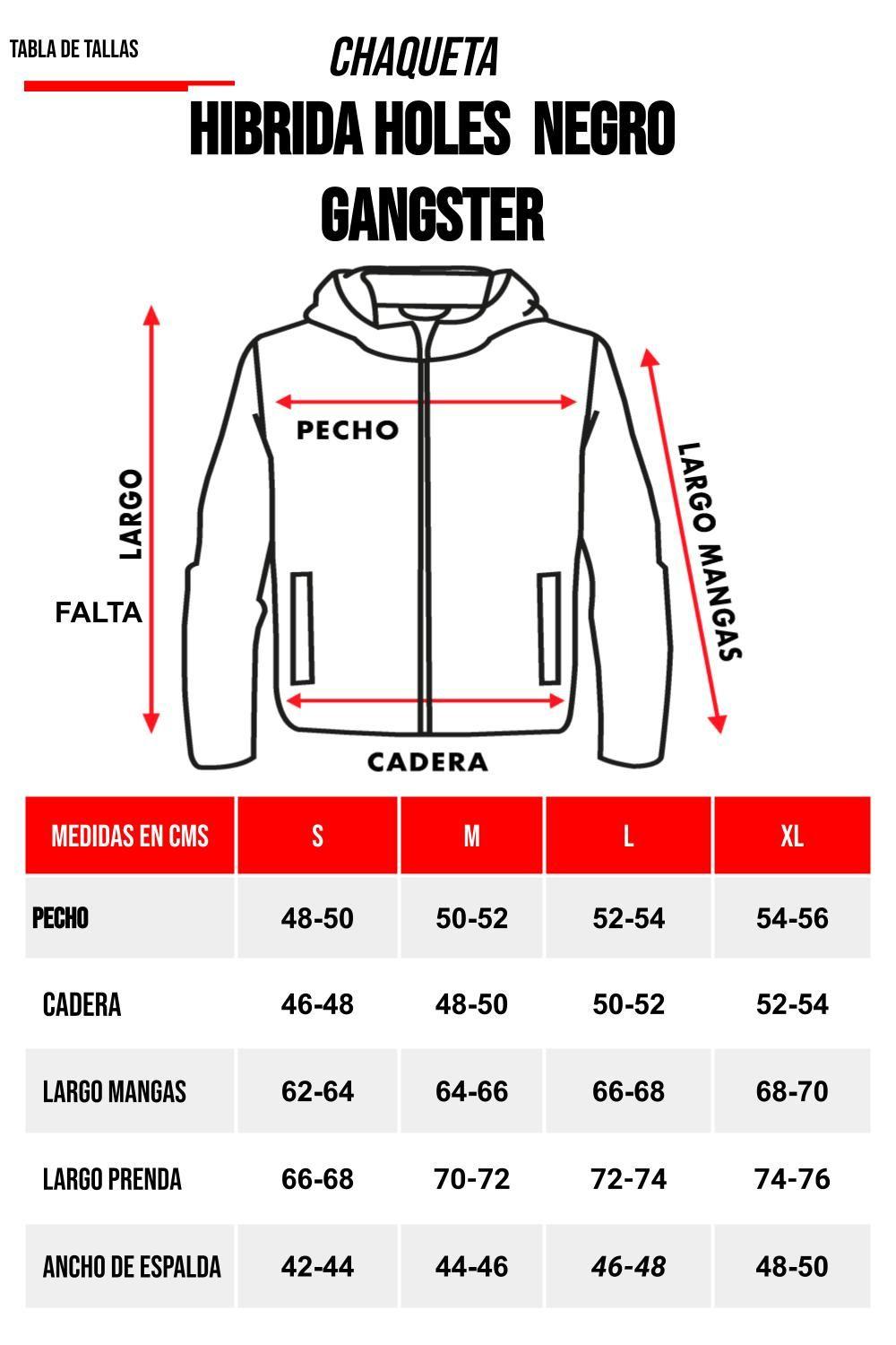 Chaqueta Híbrida Sintesis Negro Gangster-4