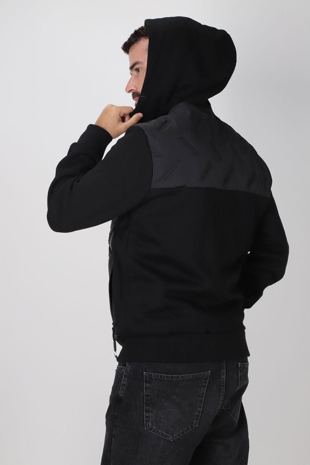 Chaqueta Híbrida Sintesis Negro Gangster-1
