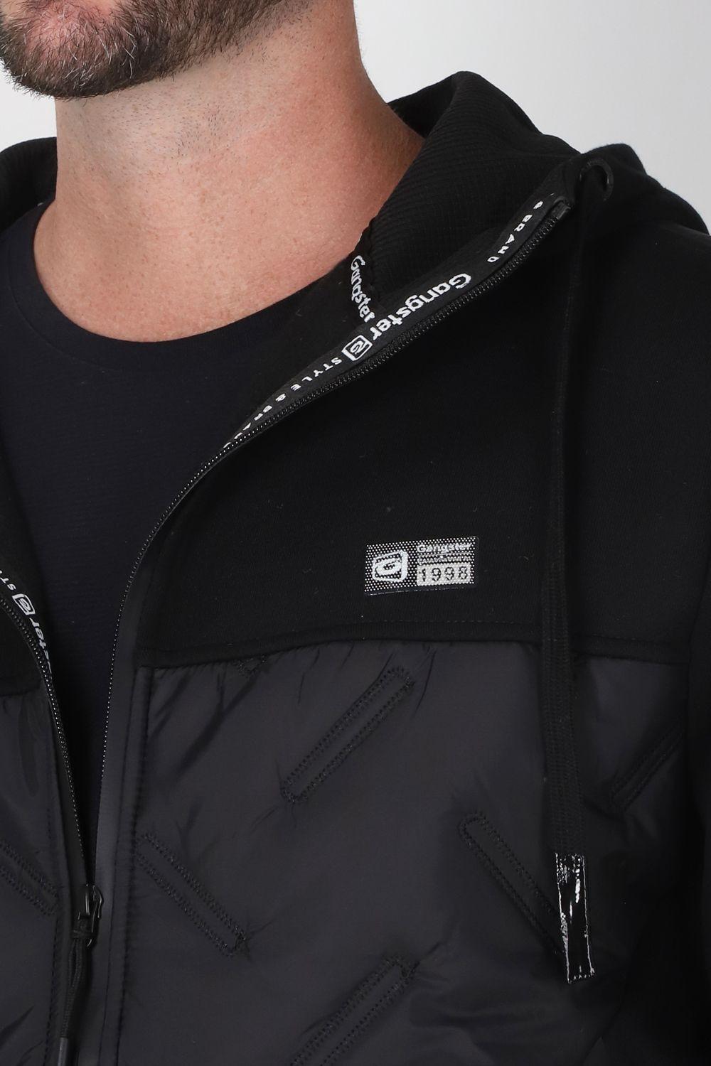 Chaqueta Híbrida Sintesis Negro Gangster-2