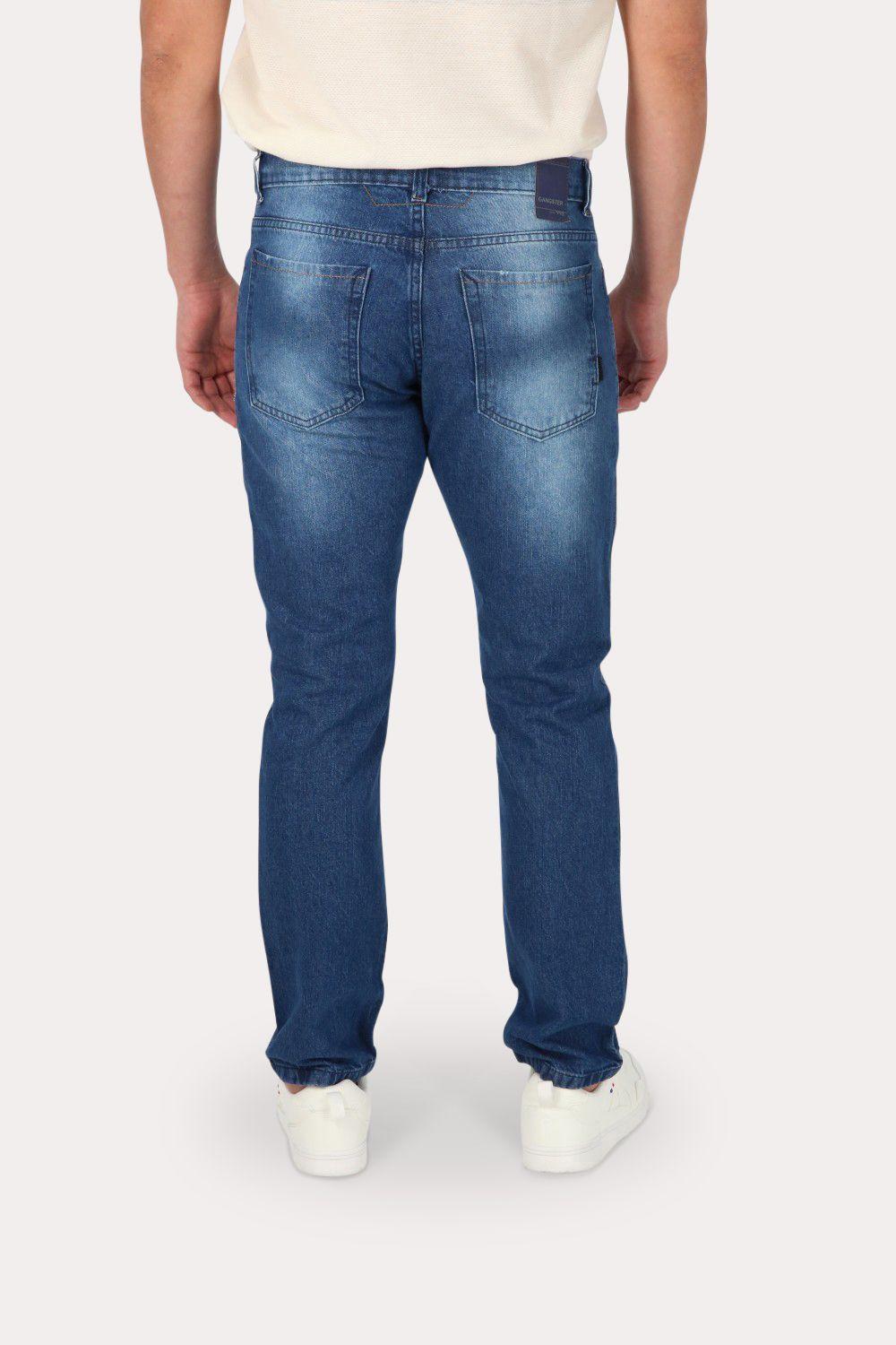 Pantalon Denim 0 Azul  Gangster-1