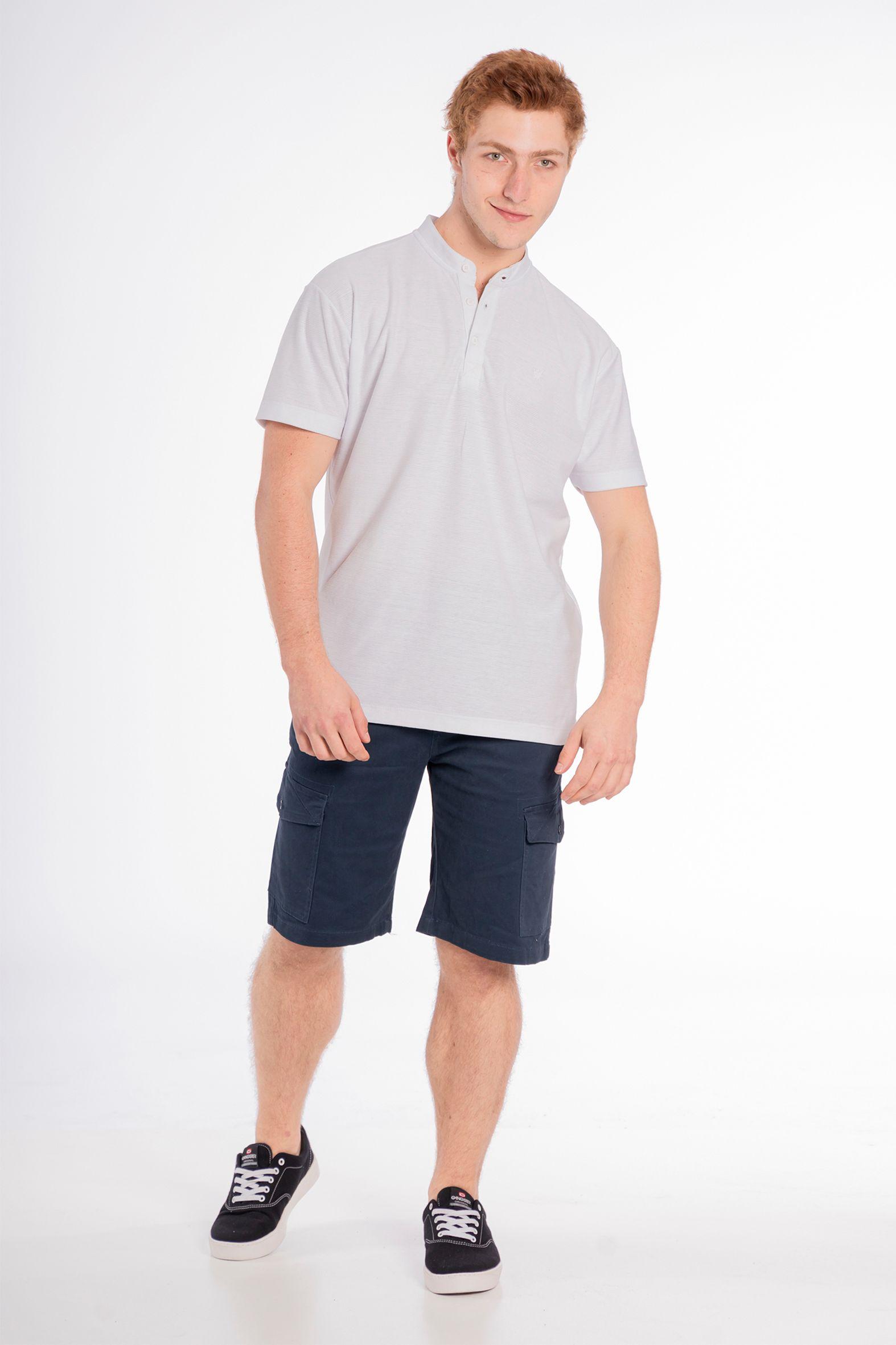 Short Canvas Cargo Carpenter Azul Gangster-4