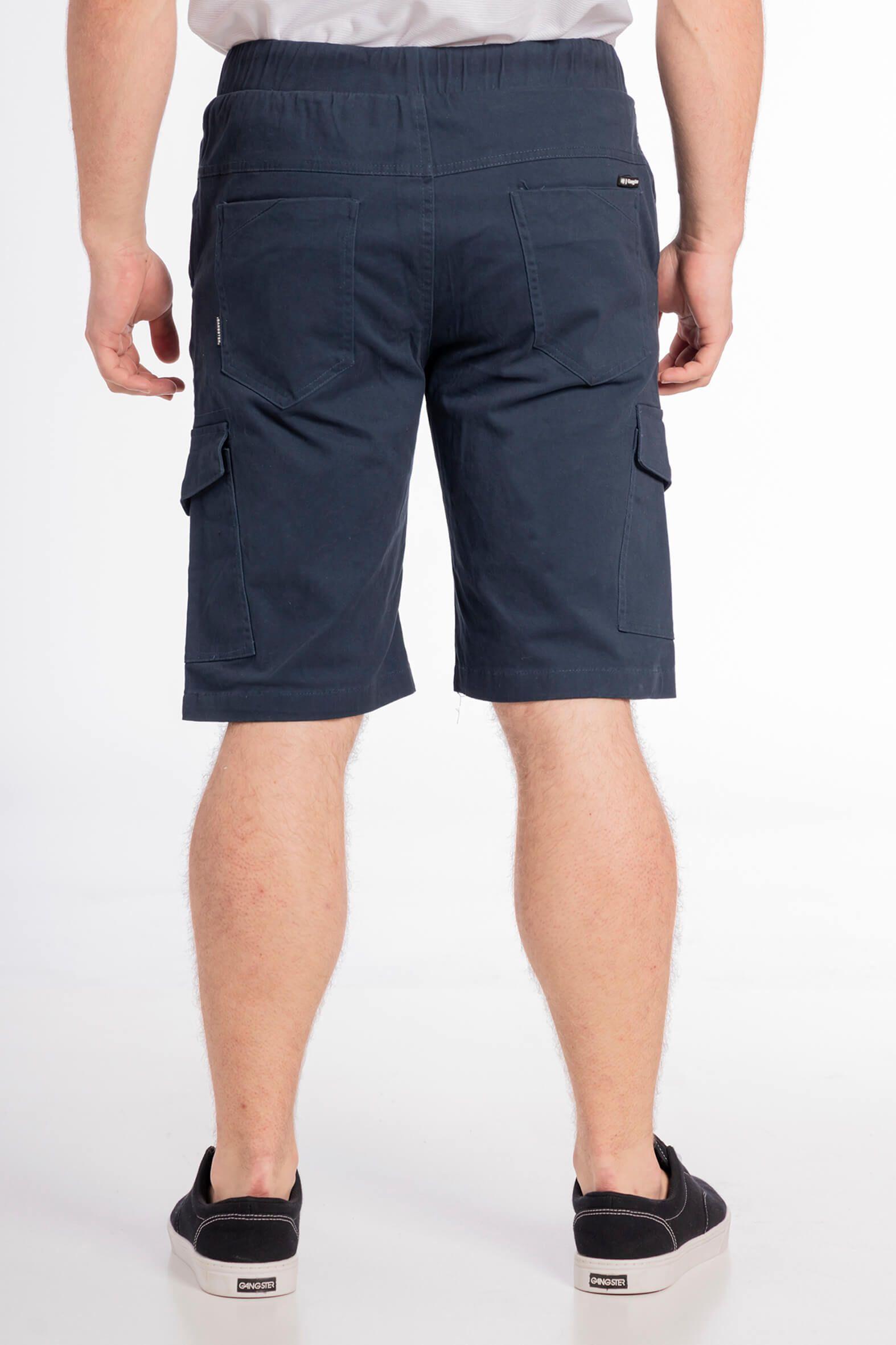 Short Canvas Cargo Carpenter Azul Gangster-1