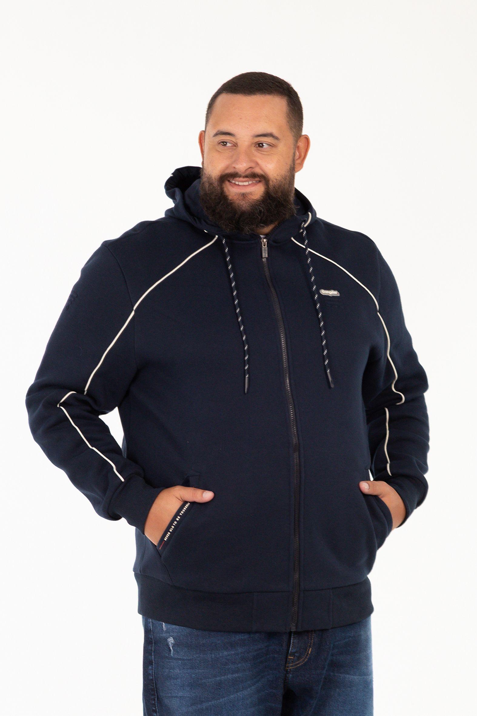 Plus Poleron Fullzipper Connect Aziul Marino-3