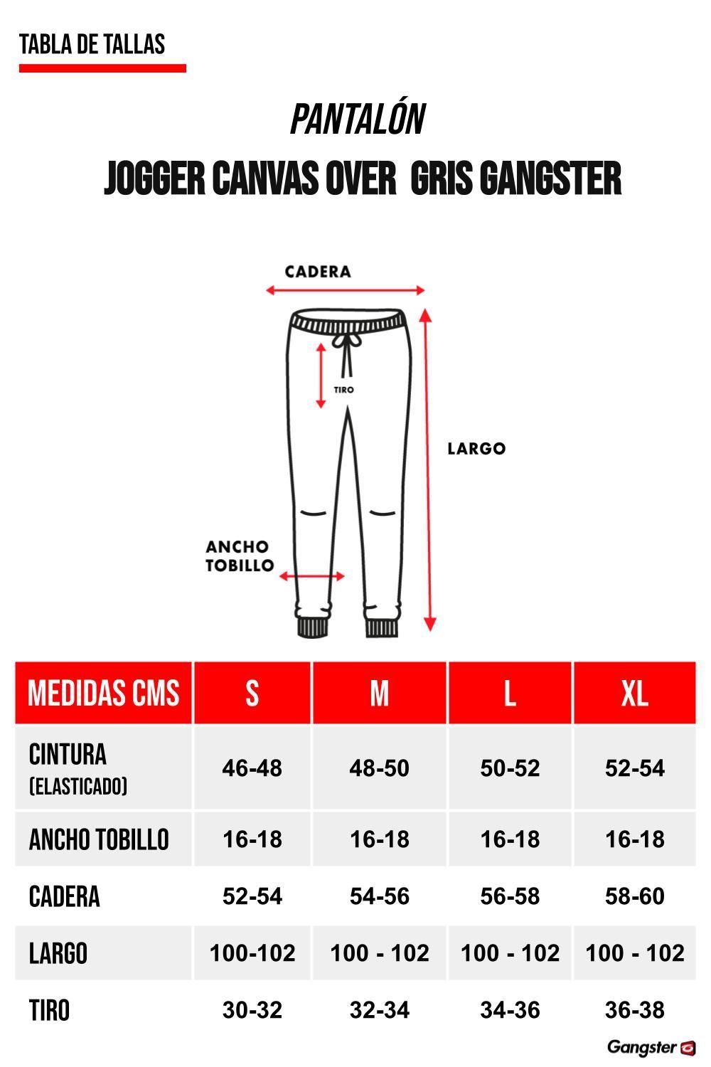 Pantalon Jogger Canvas Over Gris Gangster-4