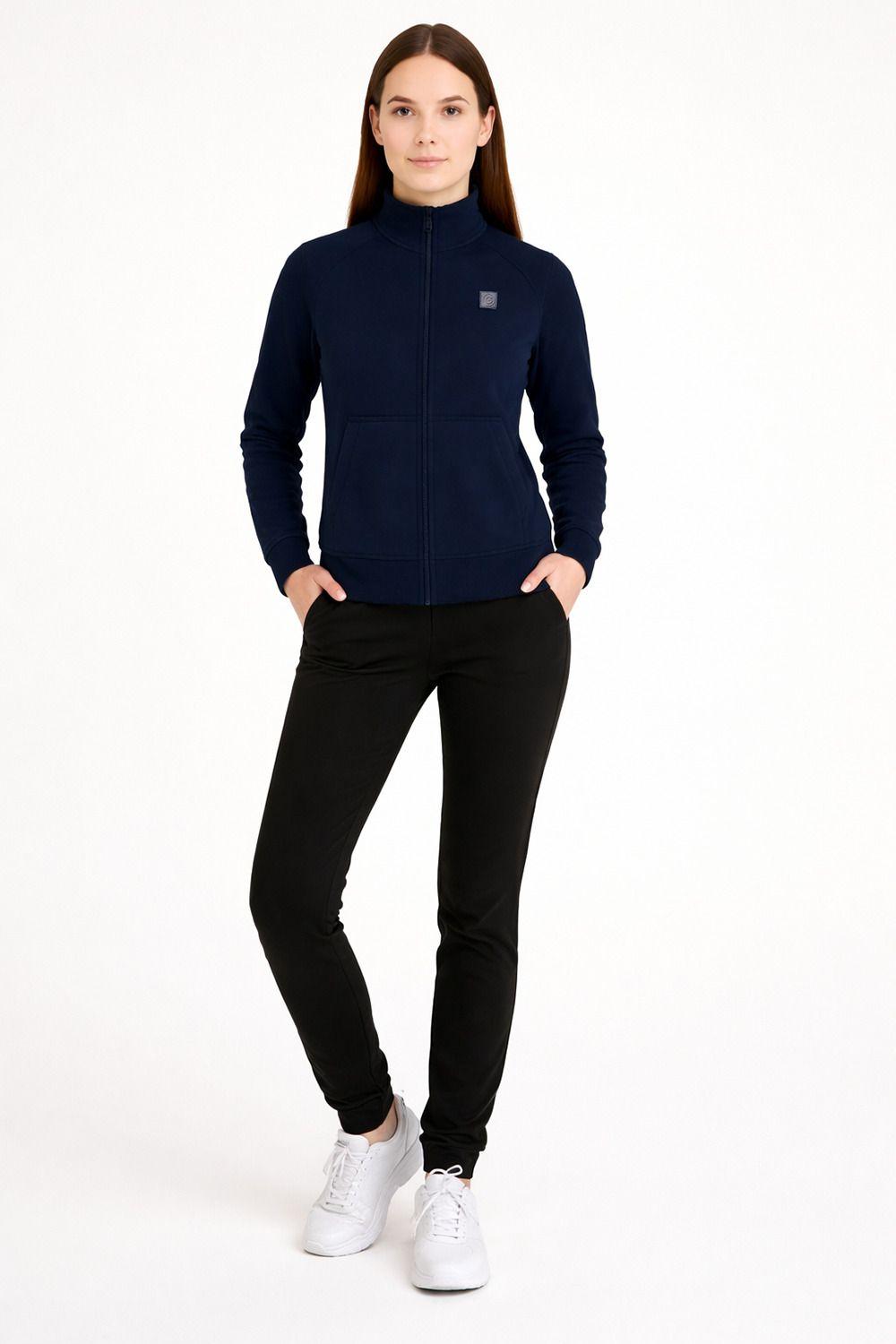 Polerón Full Zipper Classic Azul Marino-2