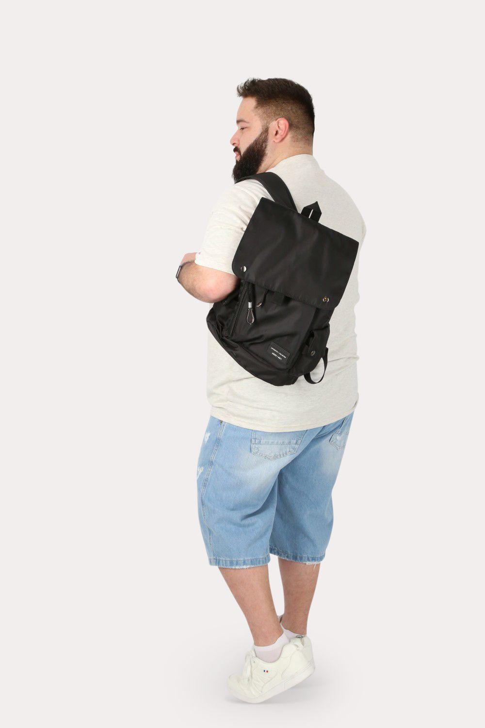 Plus Short Bermuda Denin Jeans Cuff Azul Gangster-3