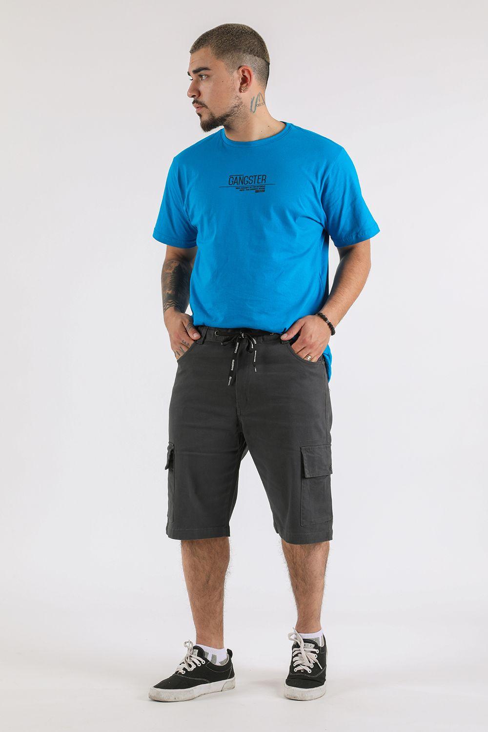 Short Canvas Cargo Sixpo Gris Gangster-3