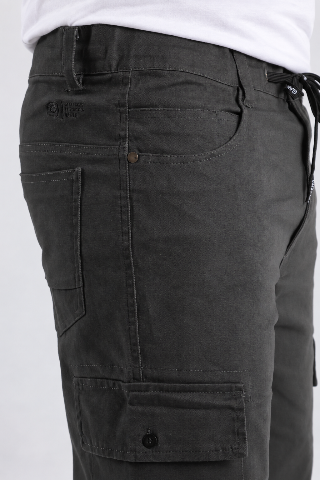 Short Canvas Cargo Sixpo Gris Gangster-2