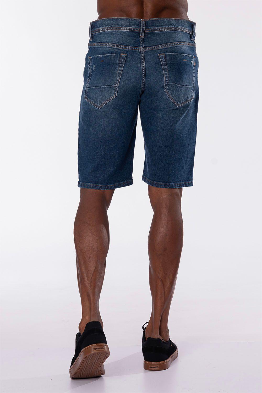 Short Denim Vintage Azul Gangster-1