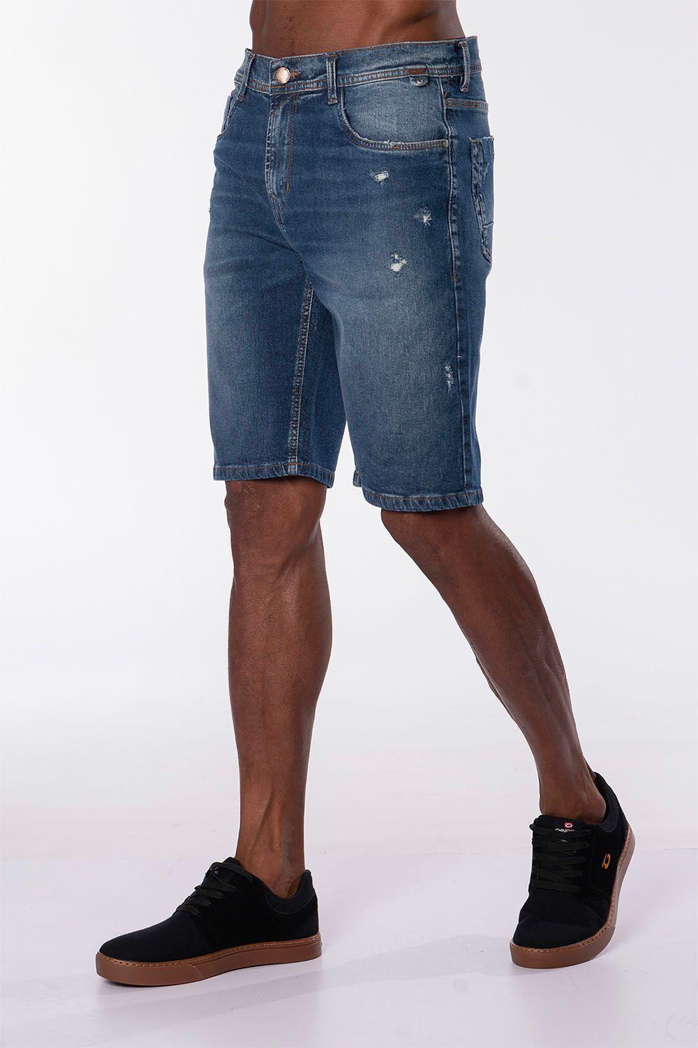 Short Denim Vintage Azul Gangster-2