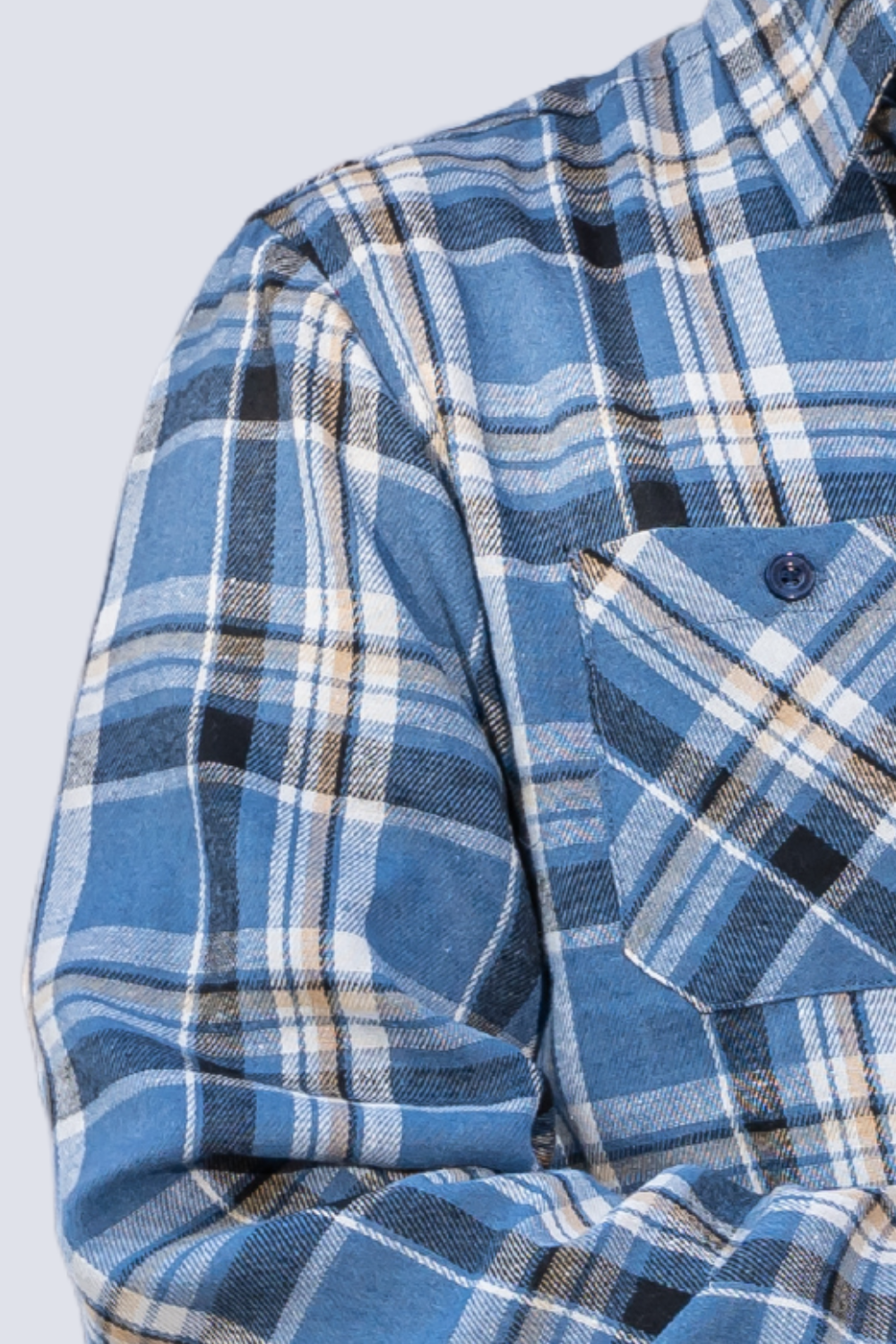 Camisa ML Franela Timber Azul Gangster-1