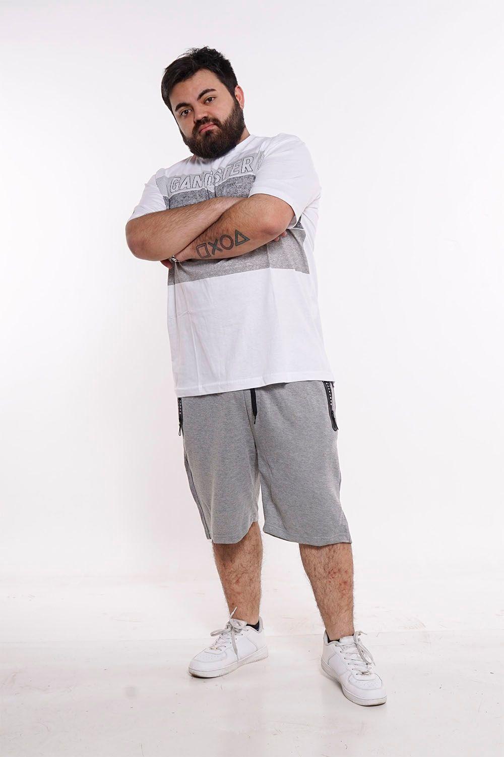Plus Polera Mc Básica Intrigue Blanco Gangster-3