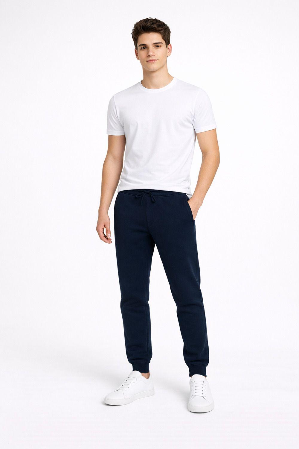 Buzo Jogger Fleece Daily Azul Marino-4