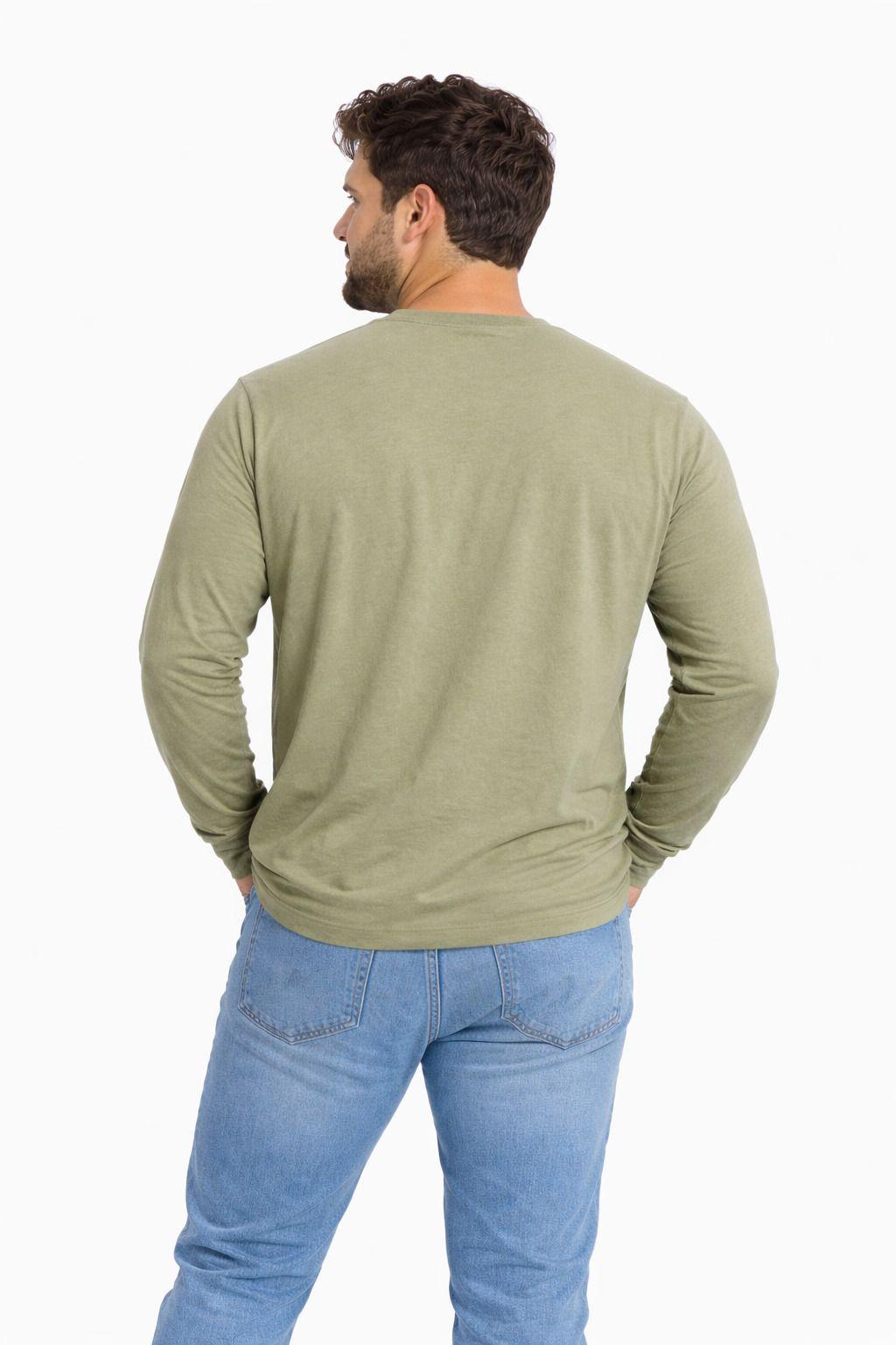 Plus Polera ML Field Verde Oliva-1