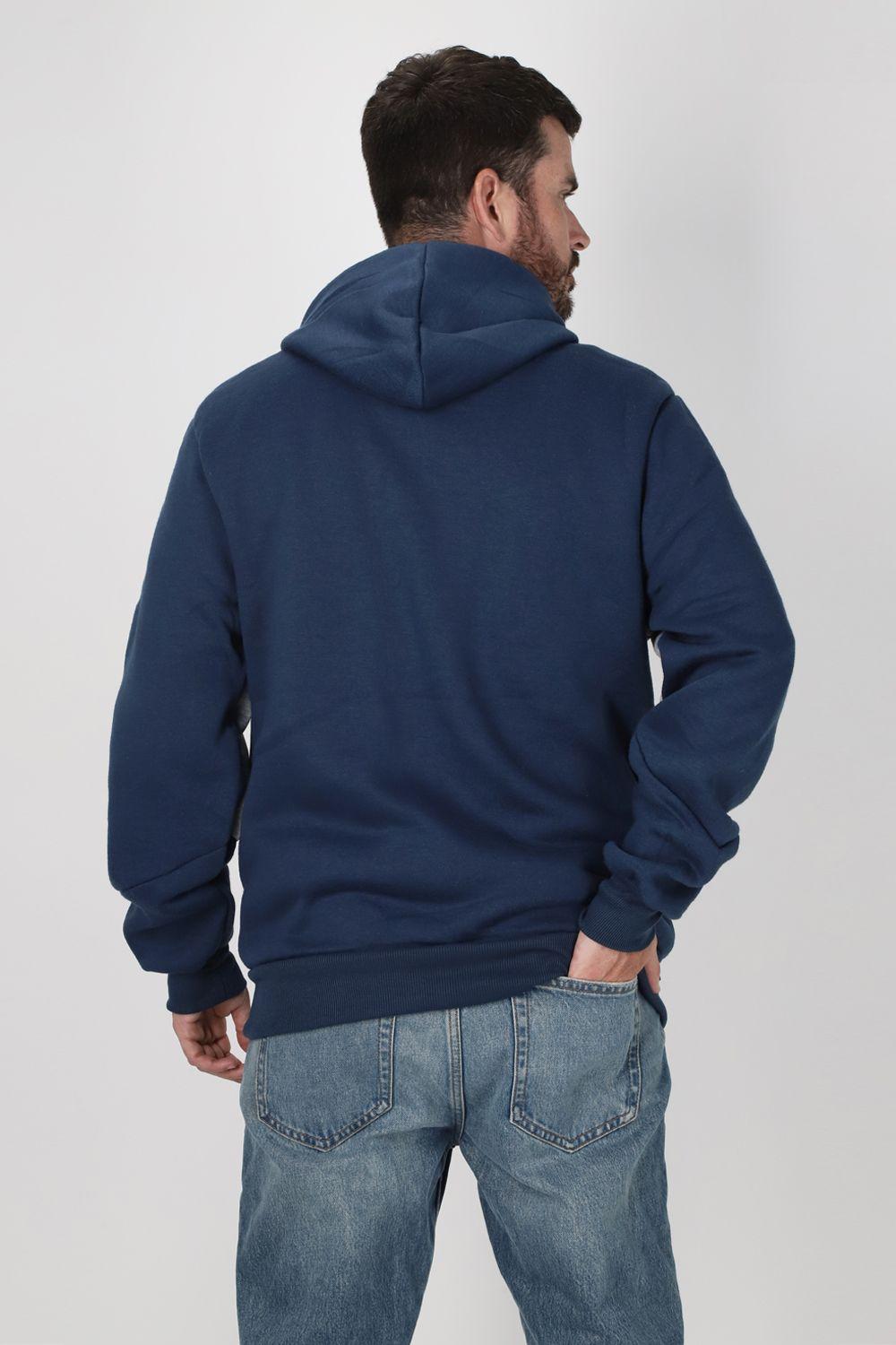 Poleron Full Zipper Buggie Azul Marino Gangster-1