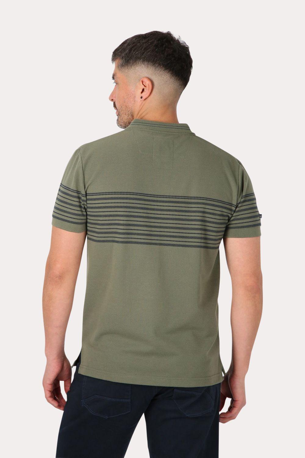 Polera Mc Polo Yard Dye Ace Verde Gangster-1