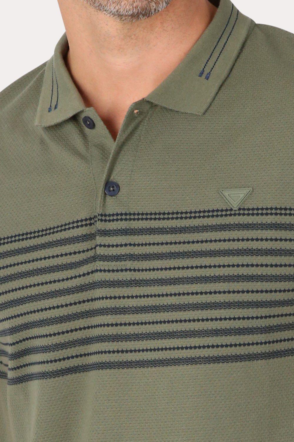 Polera Mc Polo Yard Dye Ace Verde Gangster-2