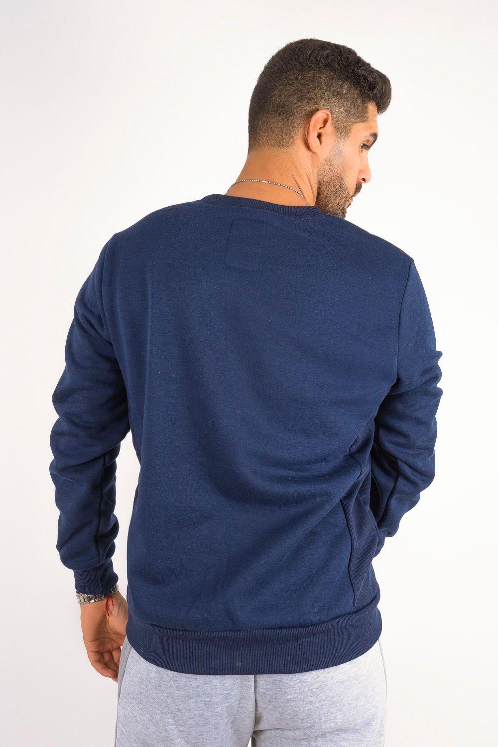 Poleron Crew Fleece Crucial Azul Gangster-5