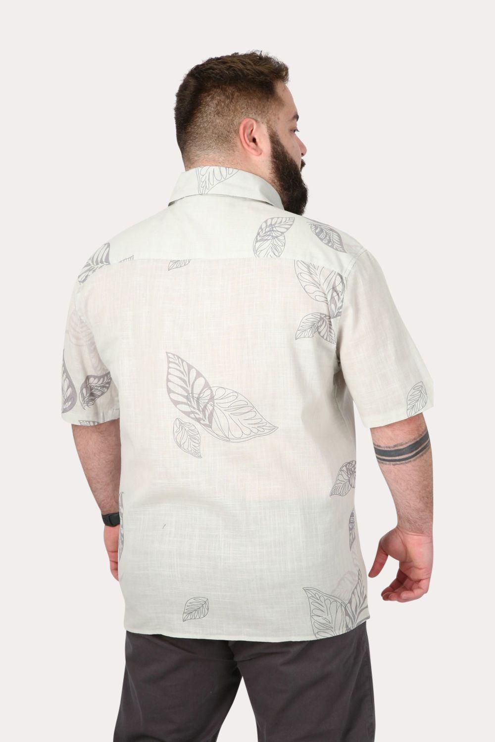 Plus Camisa Mc Algodón Lagoa Verde  Gangster-1