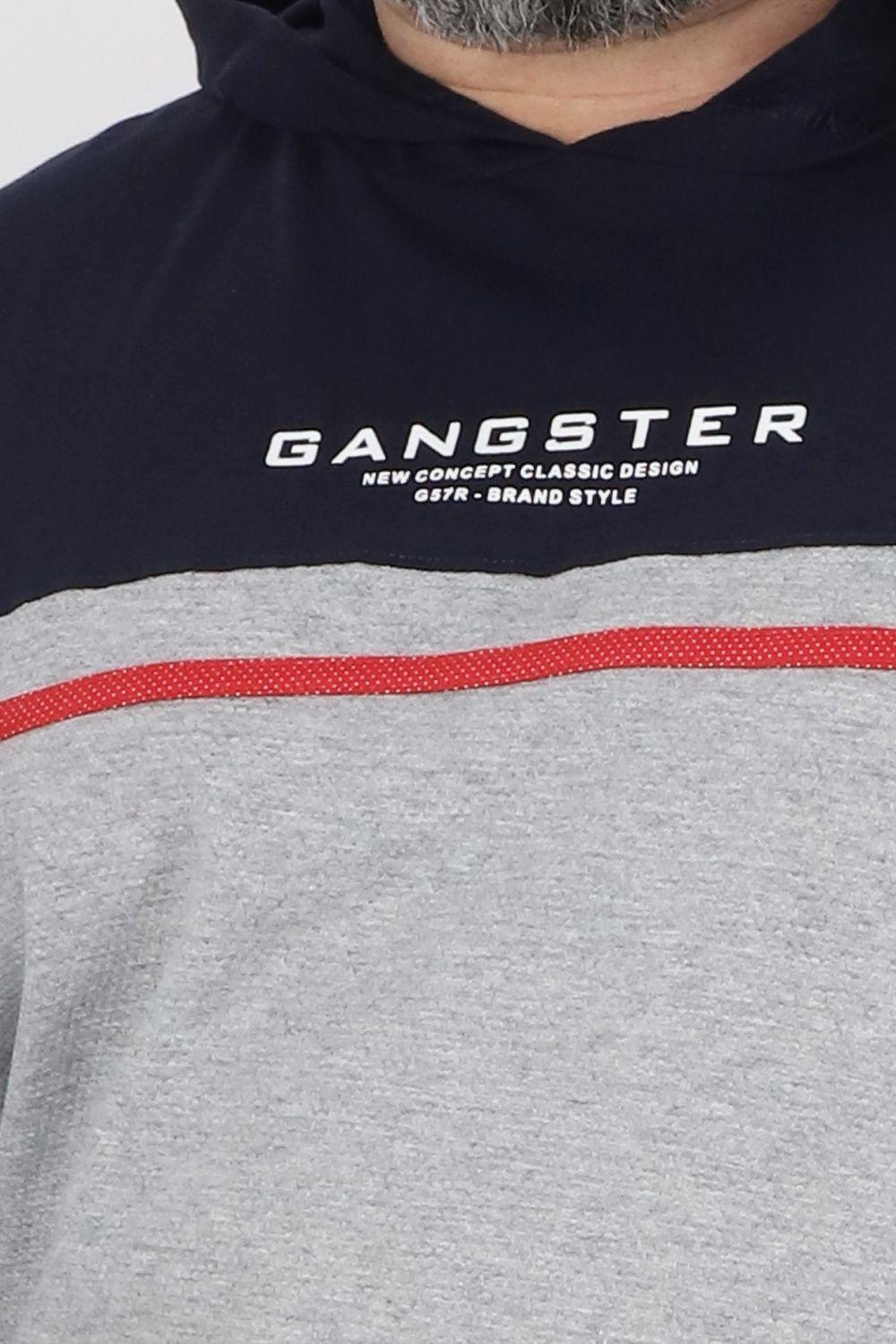 Plus Polera Manga Larga Refresh Gris Gangster-2