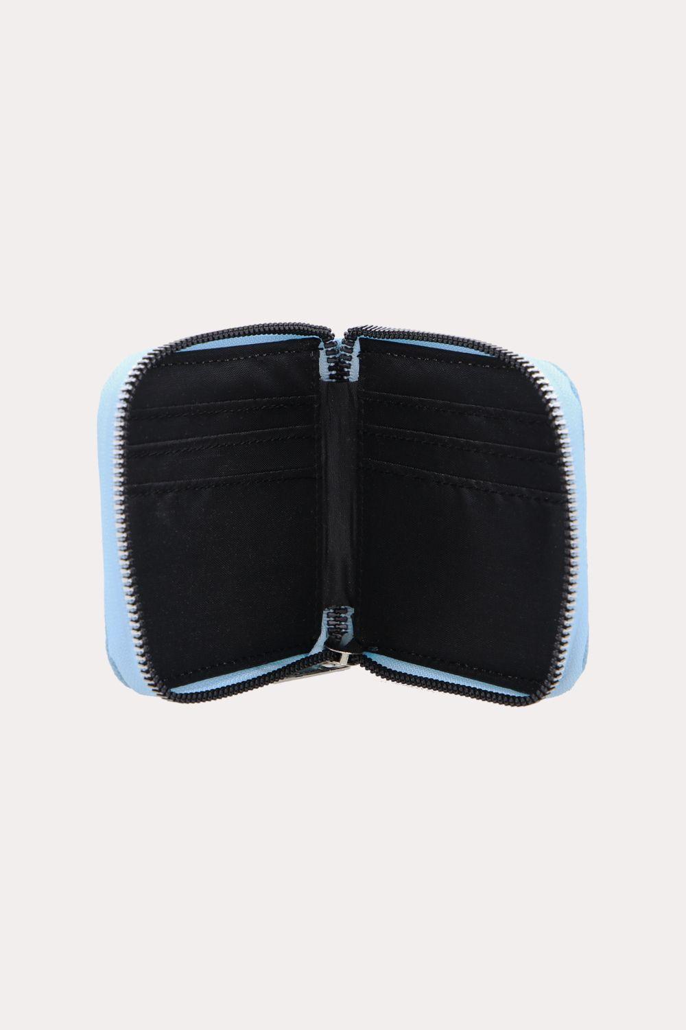 Billetera Deluxe Con Cierre Azul Gangster-2