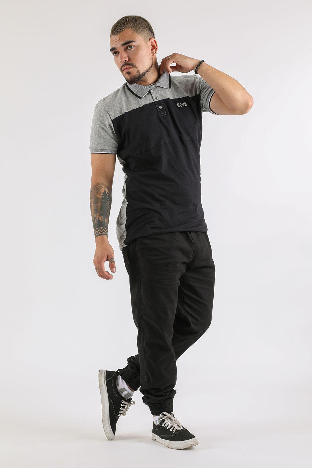 Polera Polo Academy Gris Gangster-3