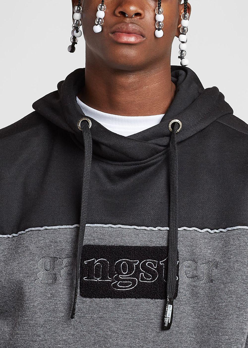 Poleron Hoodie Plush Grafito Gangster-2