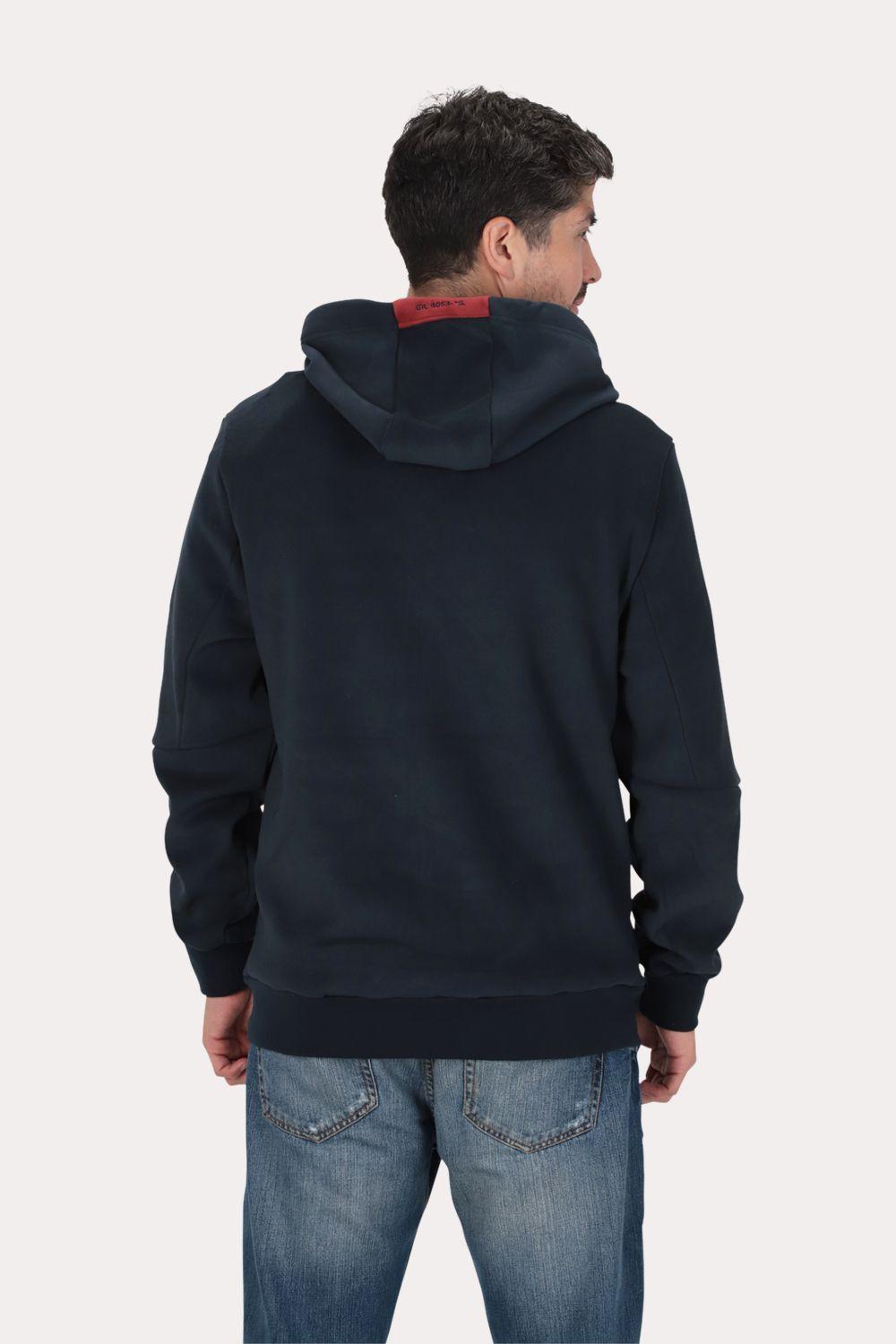 Poleron Full Zipper Outland Azul Marino Gangster-1