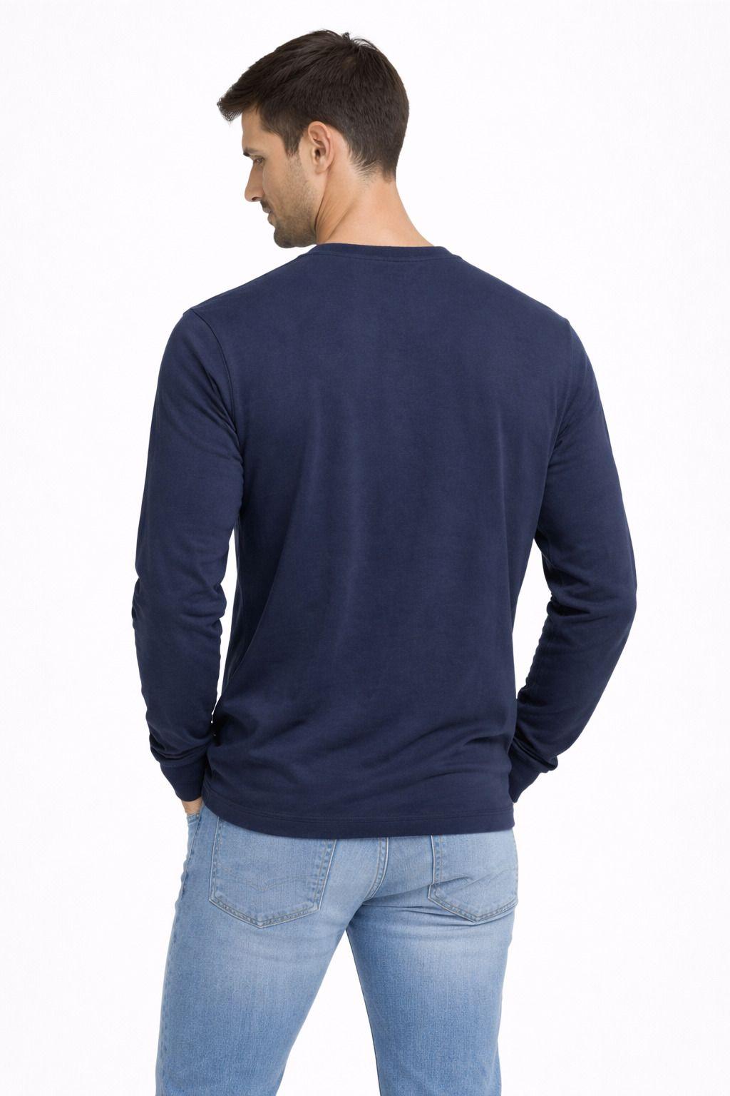 Polera ML Field Azul Marino-1