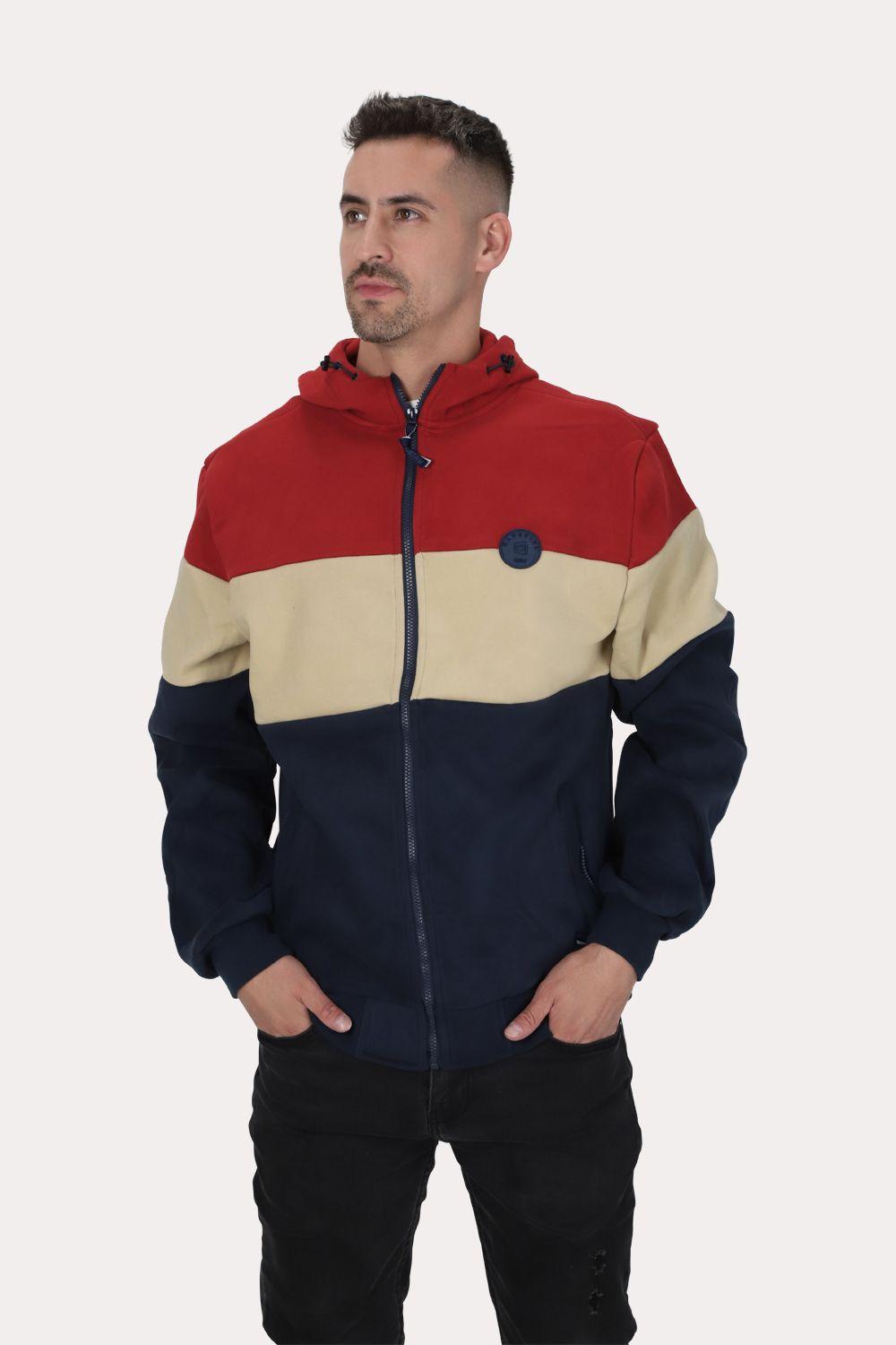 Teen Poleron Fullziper Peachy Azul Gangster-0