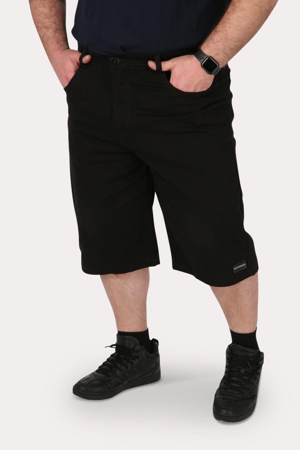 Plus Short Bermuda Canvas Oblack Negro  Gangster-0