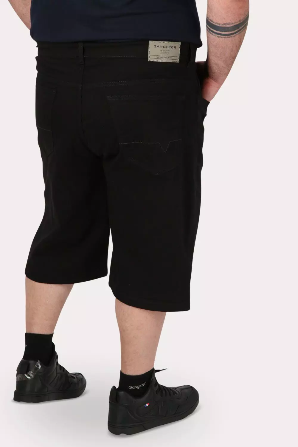 Plus Short Bermuda Canvas Oblack Negro  Gangster-1