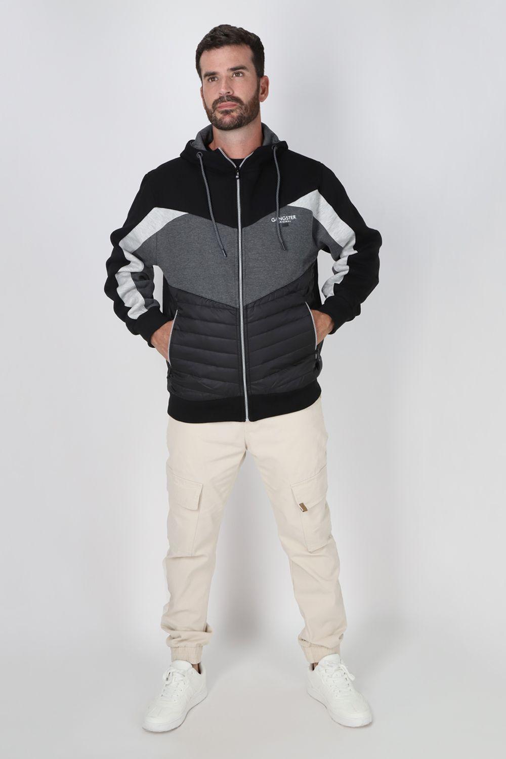Chaqueta Híbrida Fusion Negro Gangster-3