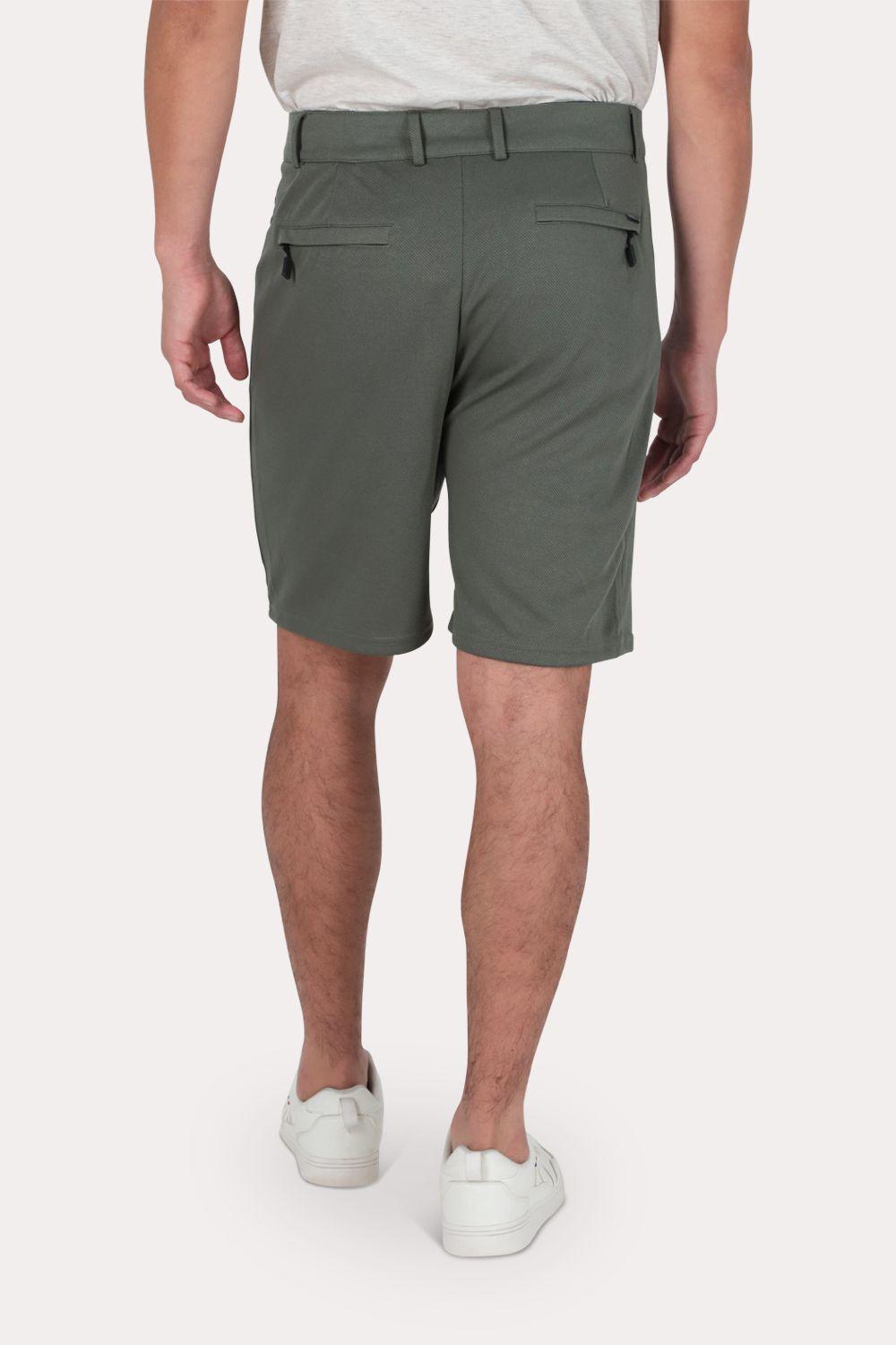 Short Bermuda Jogger Liso Comfort Gris Gangster-1