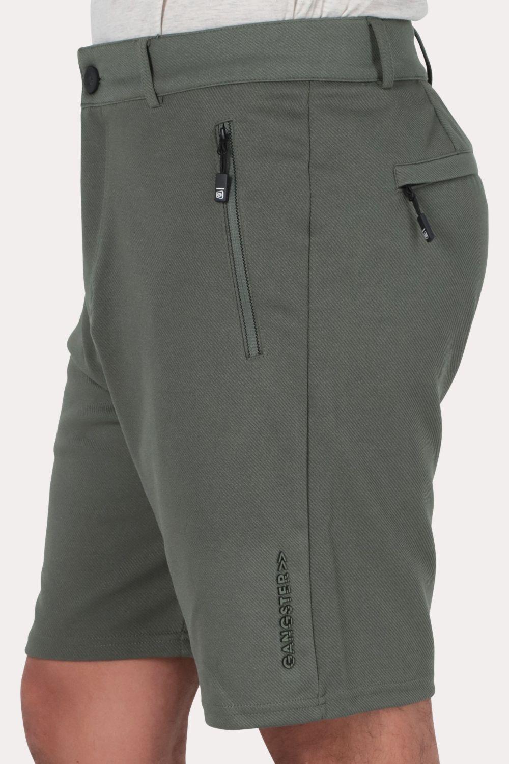Short Bermuda Jogger Liso Comfort Gris Gangster-2