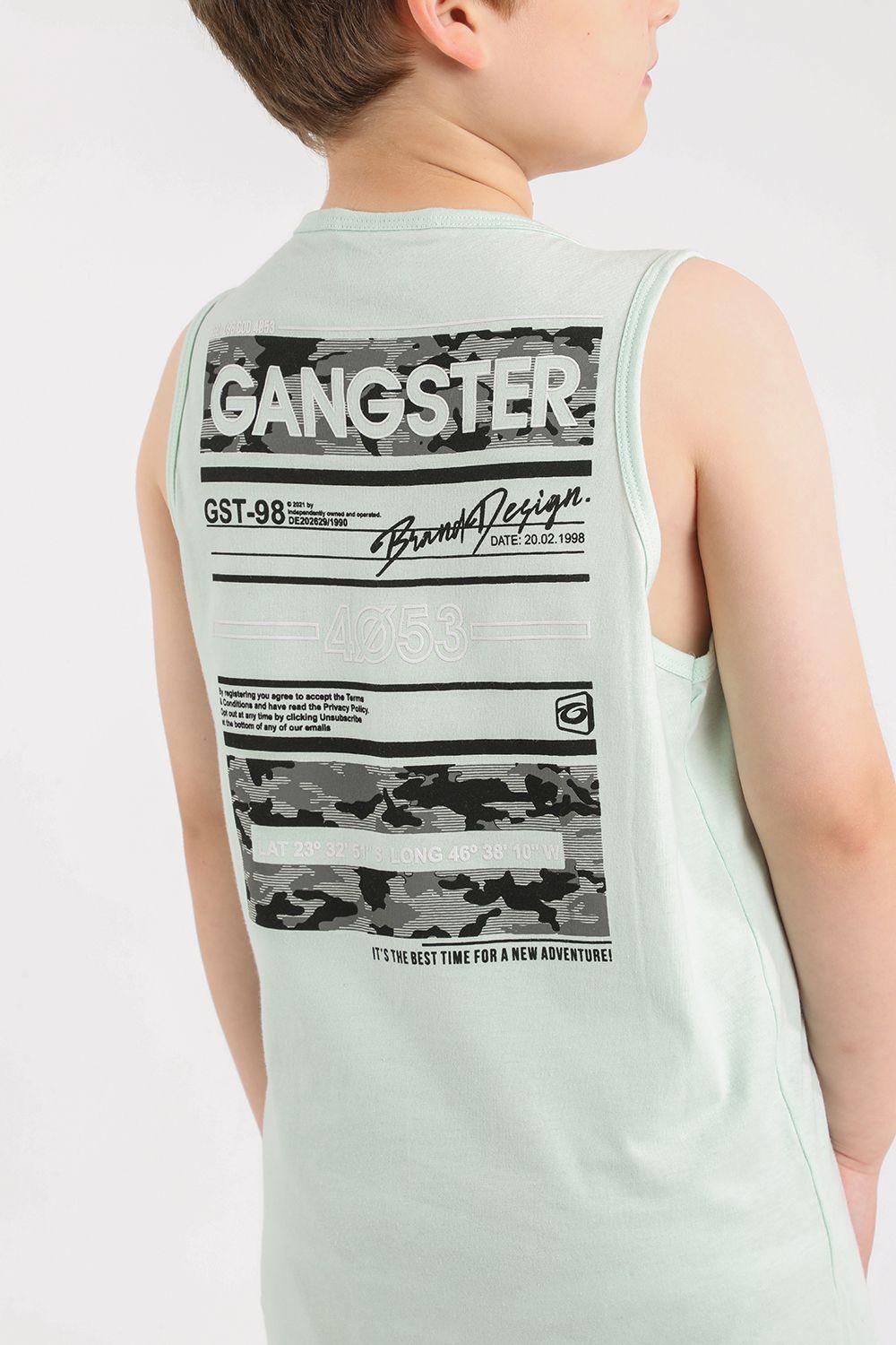 Teen Polera Sm Camo Verde Gangster-2