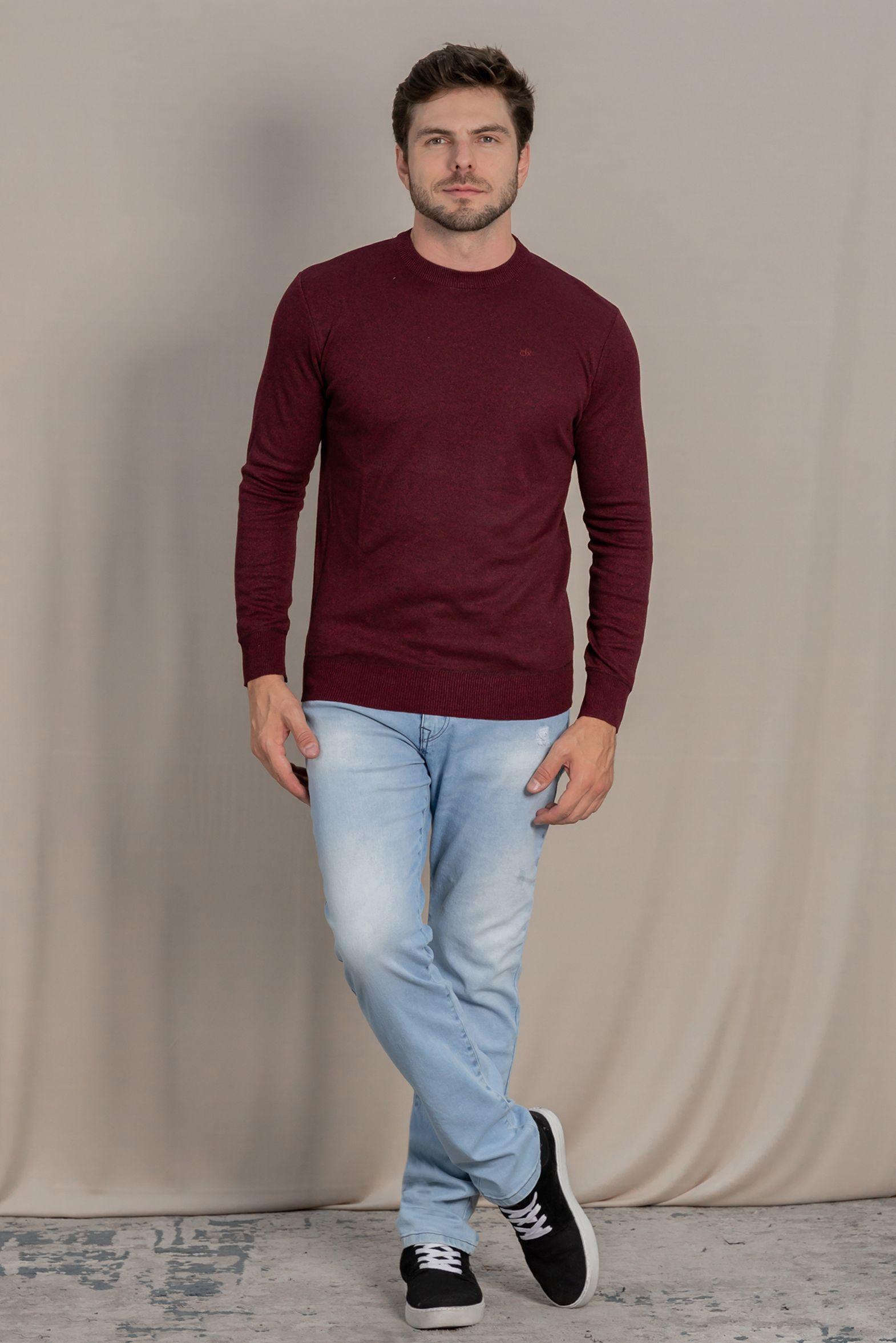 Chaleco  Liviano Plain Burdeo Gangster-2