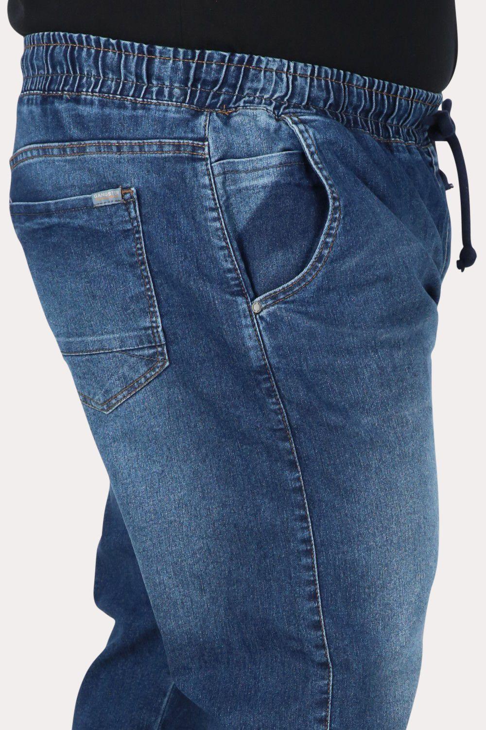 Plus Pantalon Jogger Denim 0 Azul Gangster-2
