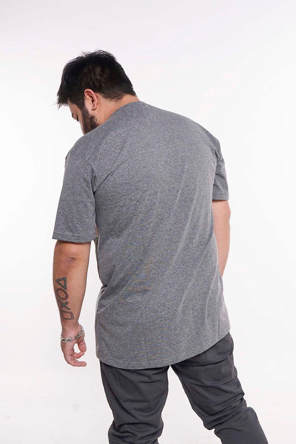 Plus Polera Mc Básica Intrigue Gris Gangster-1