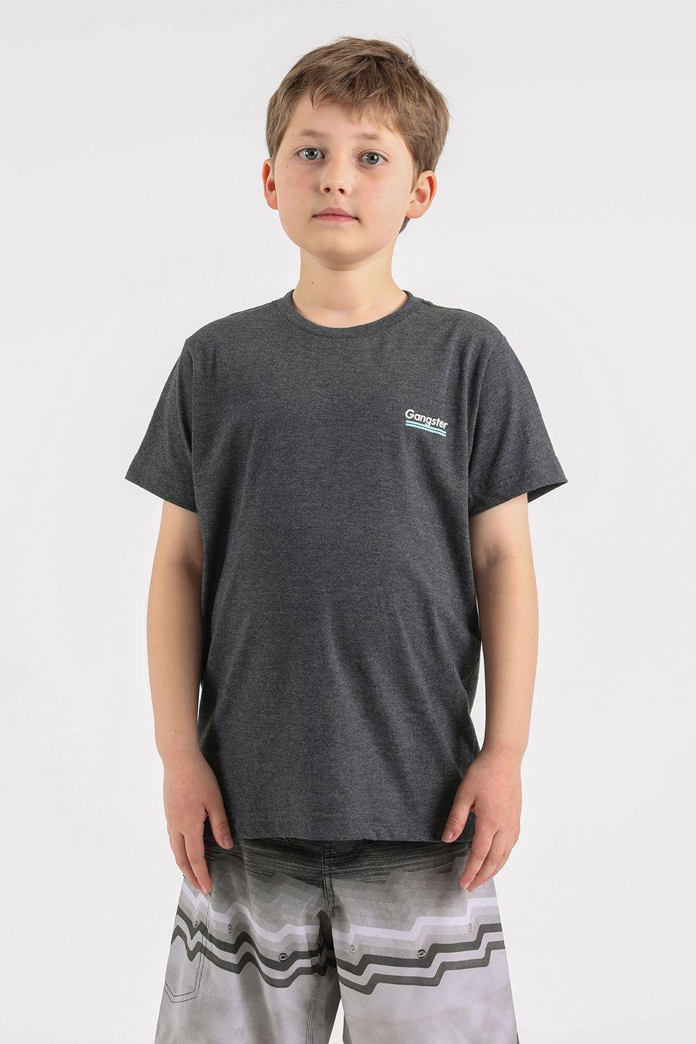 Teen Polera Mc Básica Square Gris Gangster-0