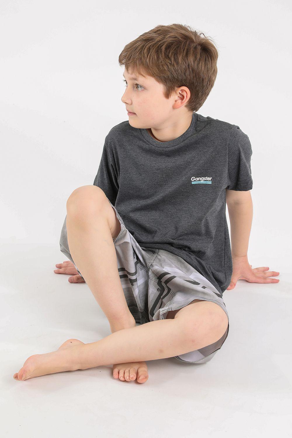 Teen Polera Mc Básica Square Gris Gangster-3