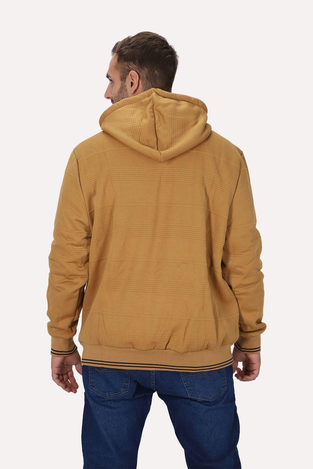 Plus Poleron Full Zipper Jacquard Sherpa Solaris Naranjo Gangster-1