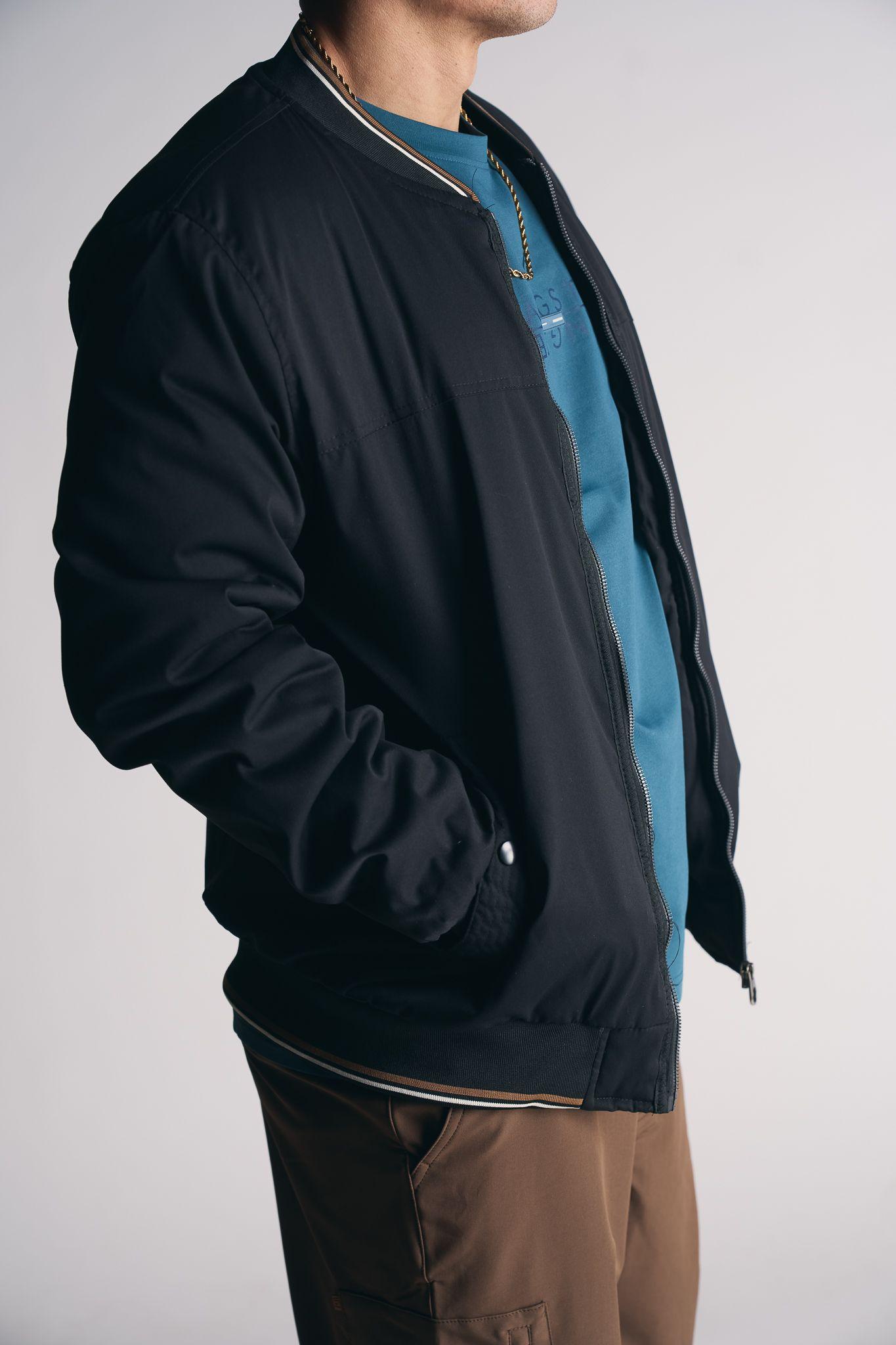 Chaqueta Bomber Neutral Negro-3
