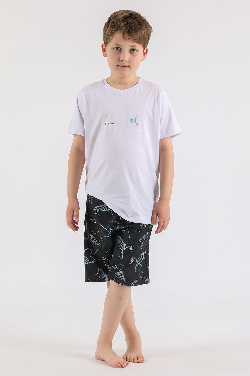 Teen Polera Mc Básica Colors Blanco Gangster-3